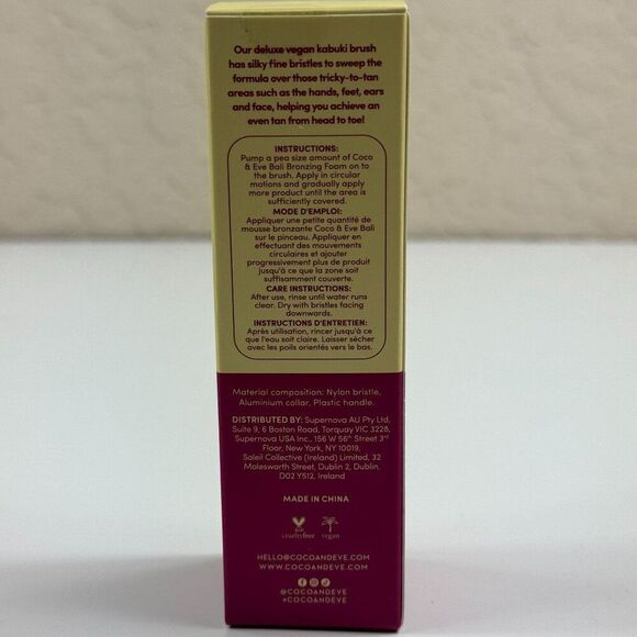 Coco & Eve Sunny Honey Bali Bronzing Kit Dark All Natural Self Tanning Foam NWT - Picture 5 of 7